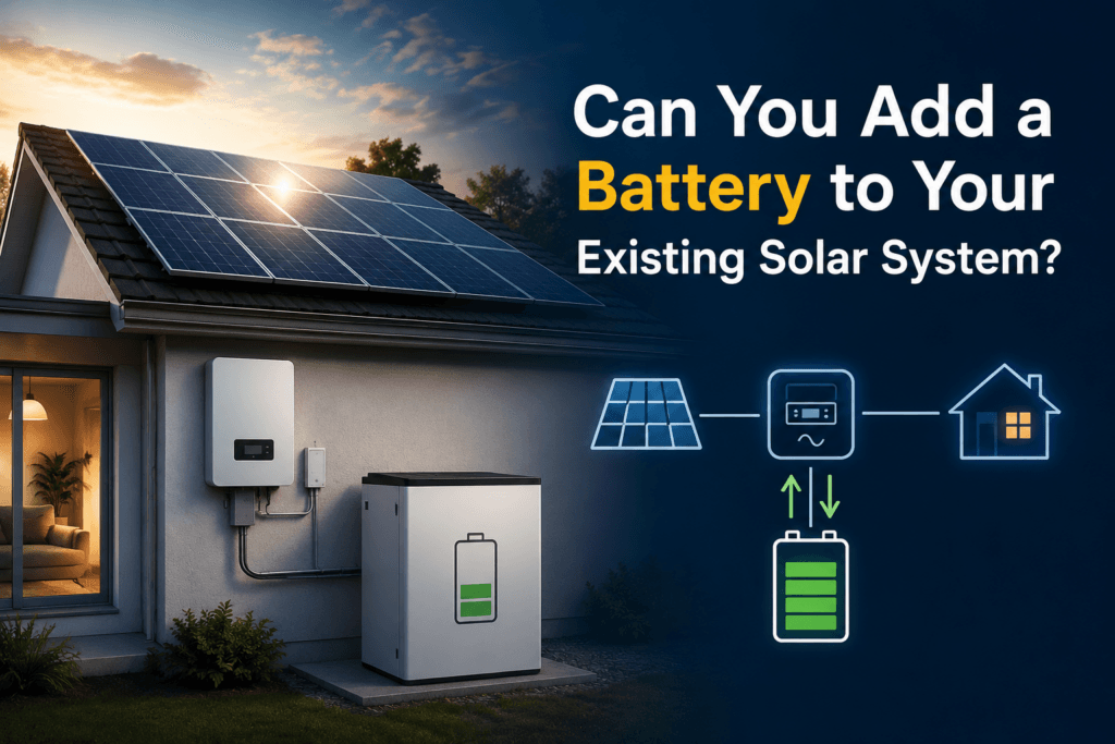 Adding a battery to an existing solar system on a Melbourne home